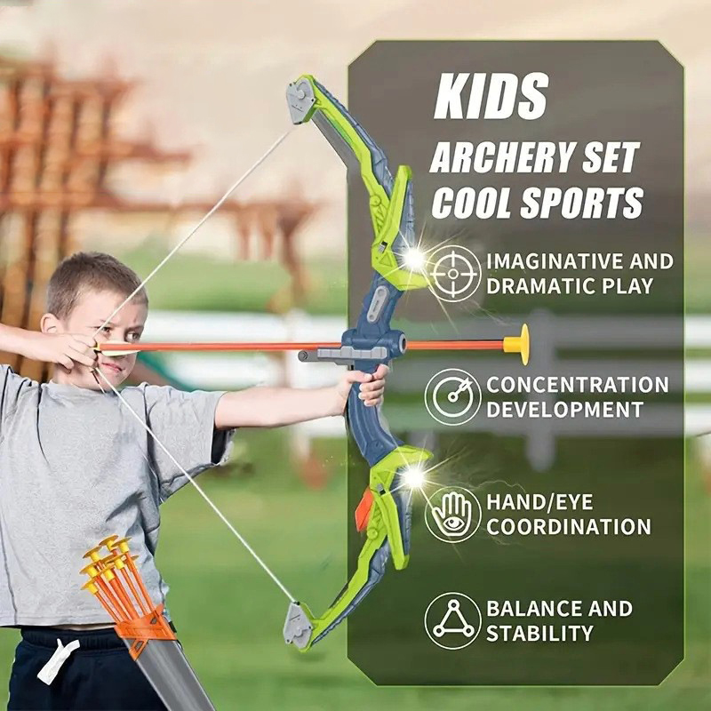 Hunting Outdoor Boys - Bow and Arrows for Children Kids