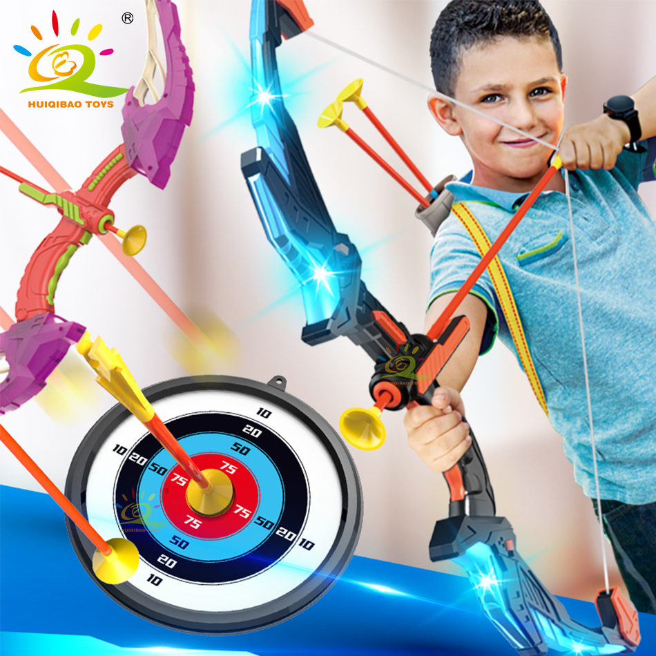 Hunting Outdoor Boys - Children Bow and Arrow LED Light