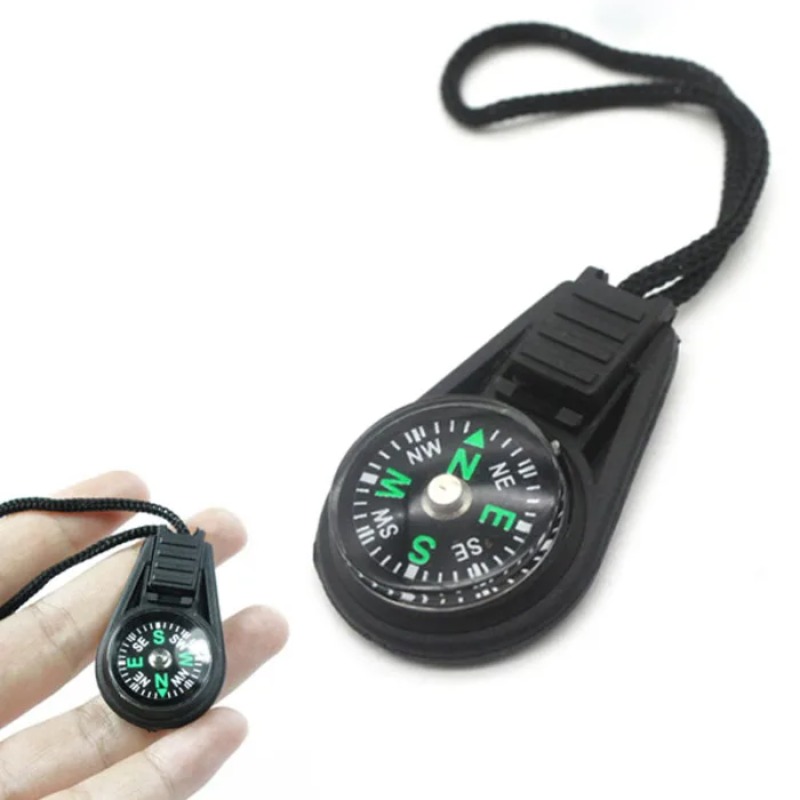 Outdoor Hunting Guide - Mini Compass Survival Kit with Keychain