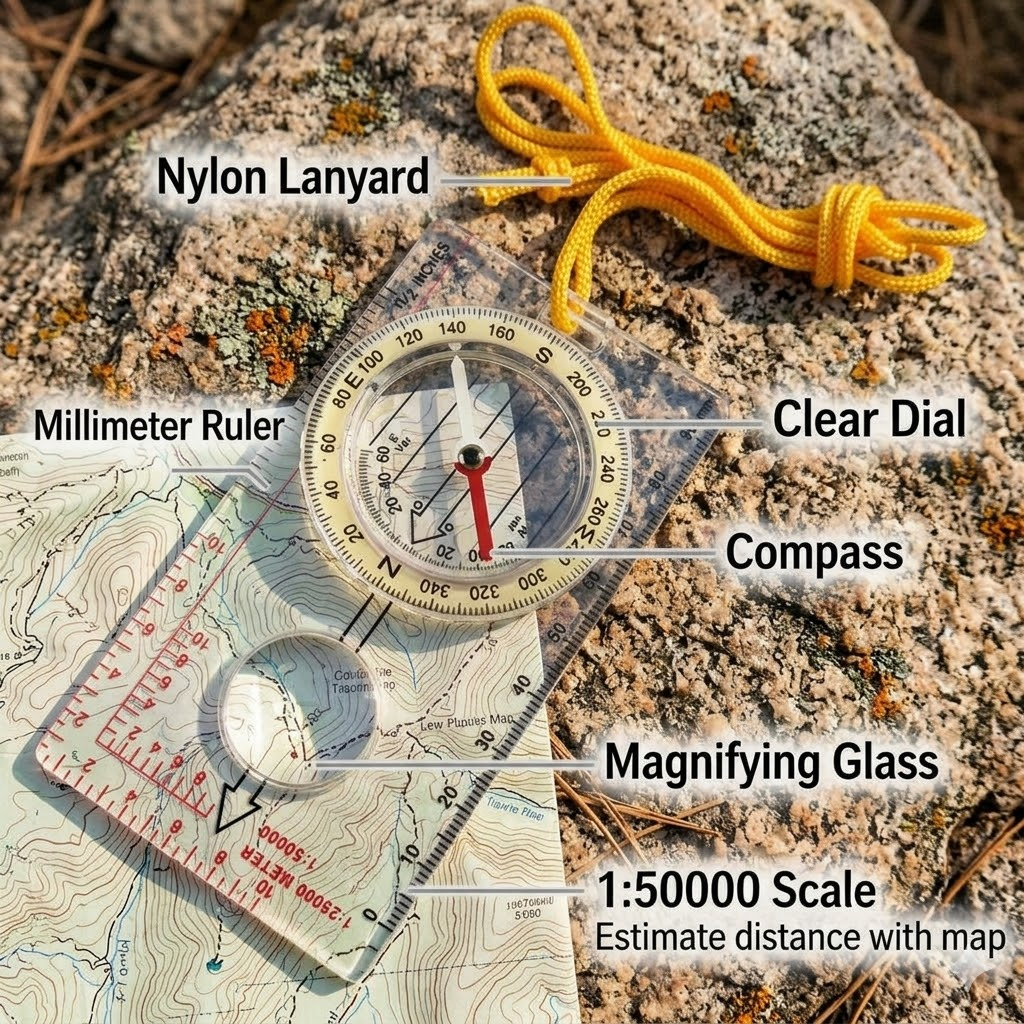 Durable Map Reading Compass wi - Outdoor Hunting Guide のレビューと価格