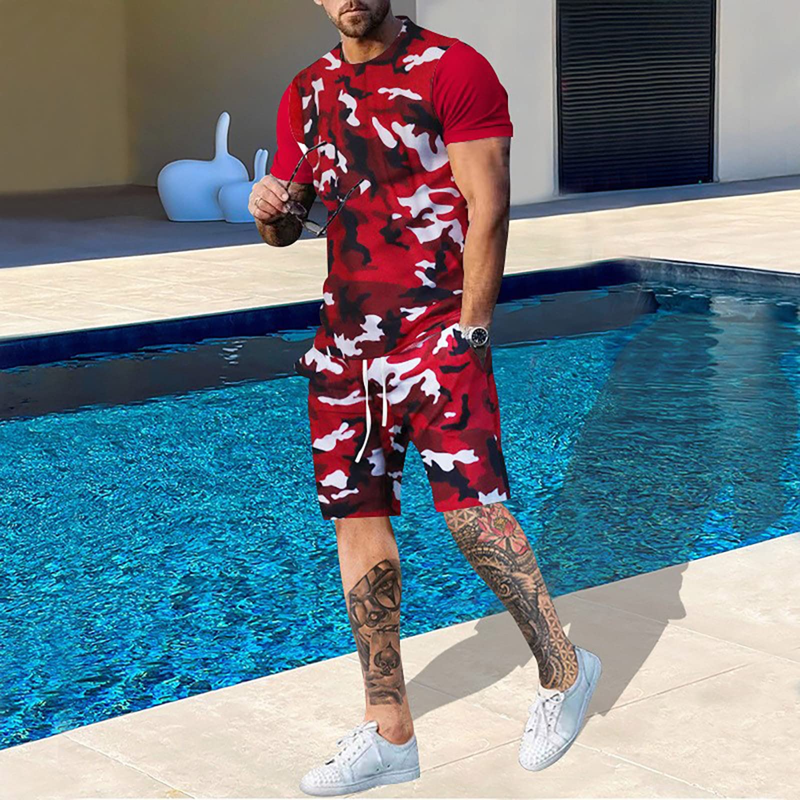Summer Men Camouflage T shirt  - Outdoor Hunting Outfit のレビューと価格