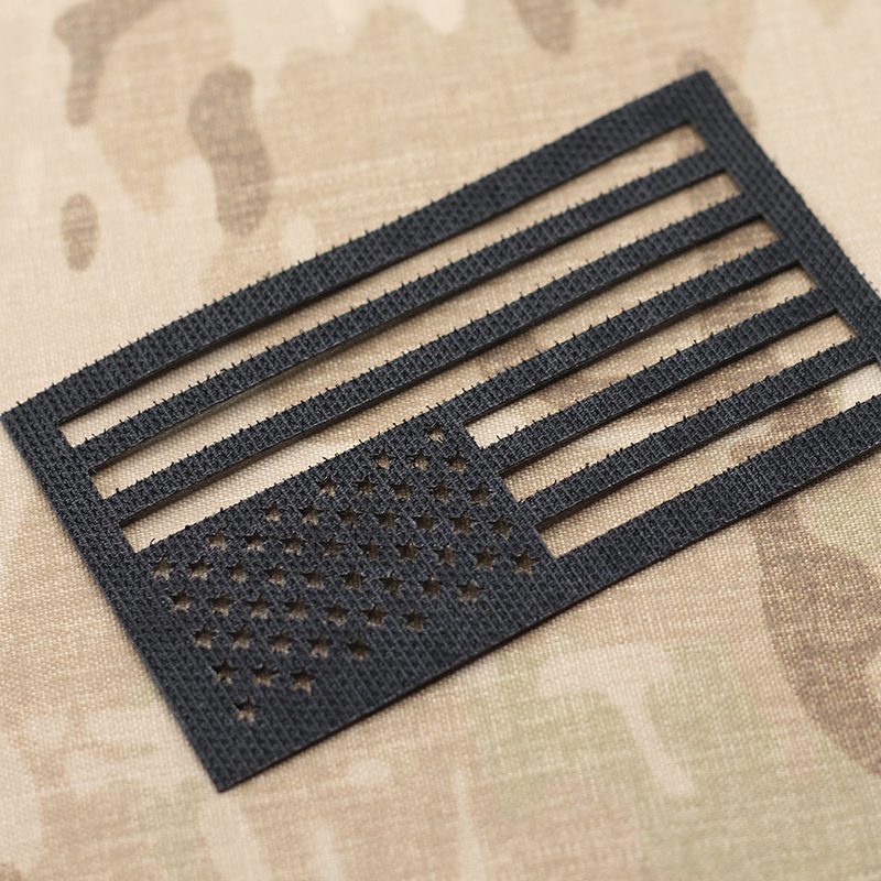 US Flag Laser Cutting Patch In - Hunting Blind Fabric のレビューと価格