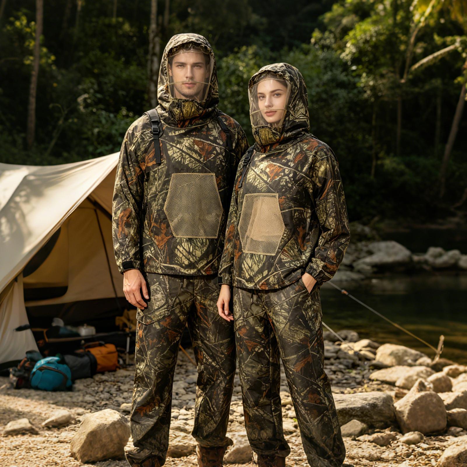 Hunting Suit Fly Proof Mesh Ou - Outdoor Hunting Outfit のレビューと価格