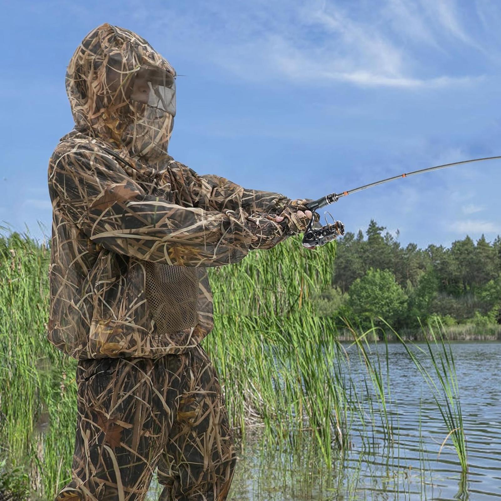 Hunting Suit Fly Proof Mesh Ou - Outdoor Hunting Outfit のレビューと価格