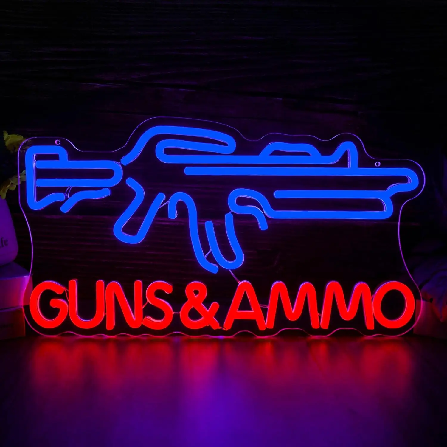 Gun Shop Neon Sign USB Powered - Hunting And Outdoor Stores のレビューと価格