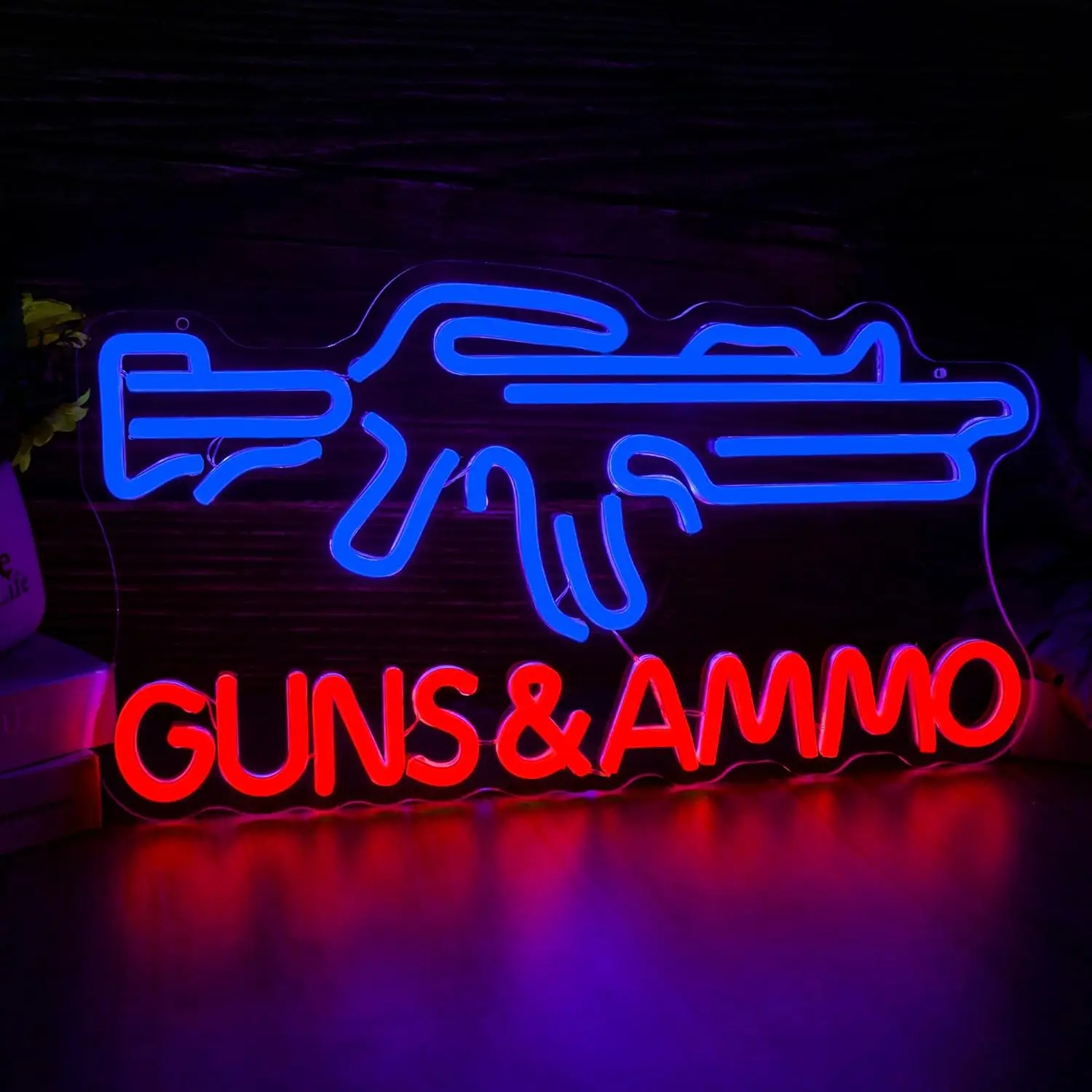 Gun Shop Neon Sign USB Powered - Hunting And Outdoor Stores のレビューと価格