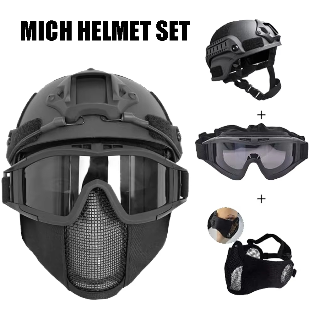 MICH Airsoft Helmet & Half Fac - Outdoor Hunting Guide のレビューと価格