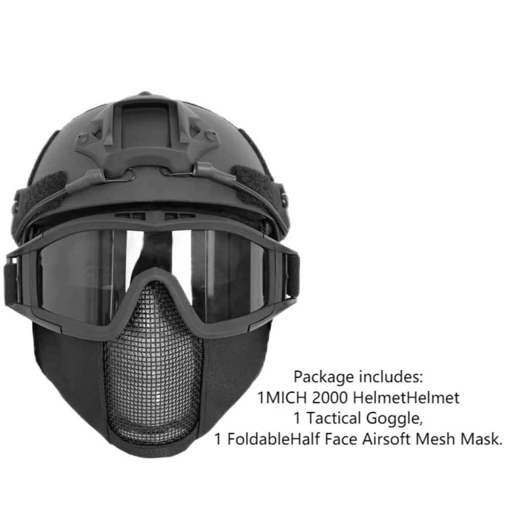 MICH Airsoft Helmet & Half Fac - Outdoor Hunting Guide のレビューと価格