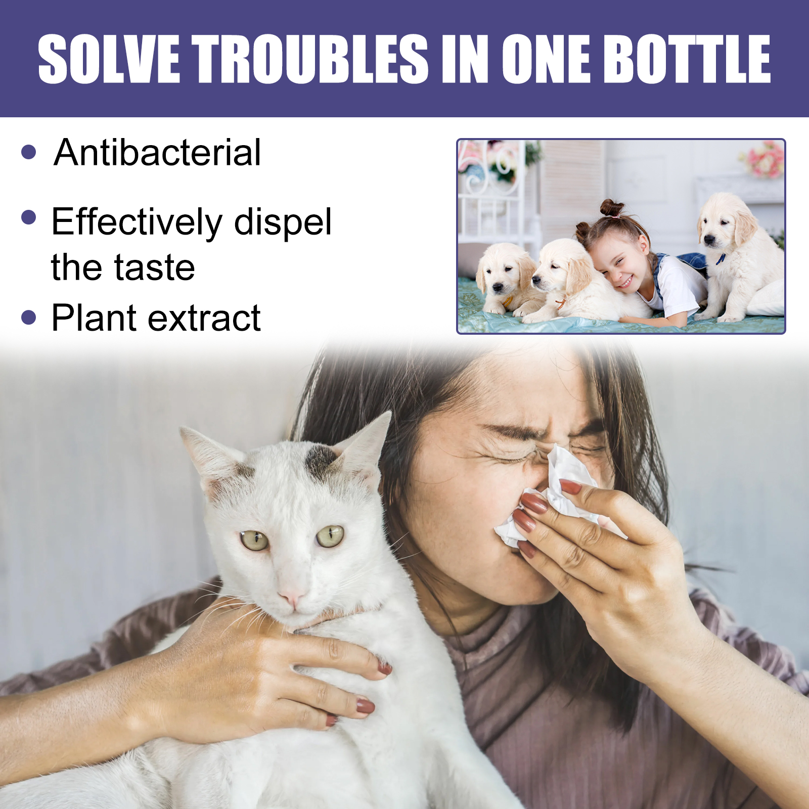 Pet Deodorant Spray Bacteria I - Scent Eliminator Spray のレビューと価格
