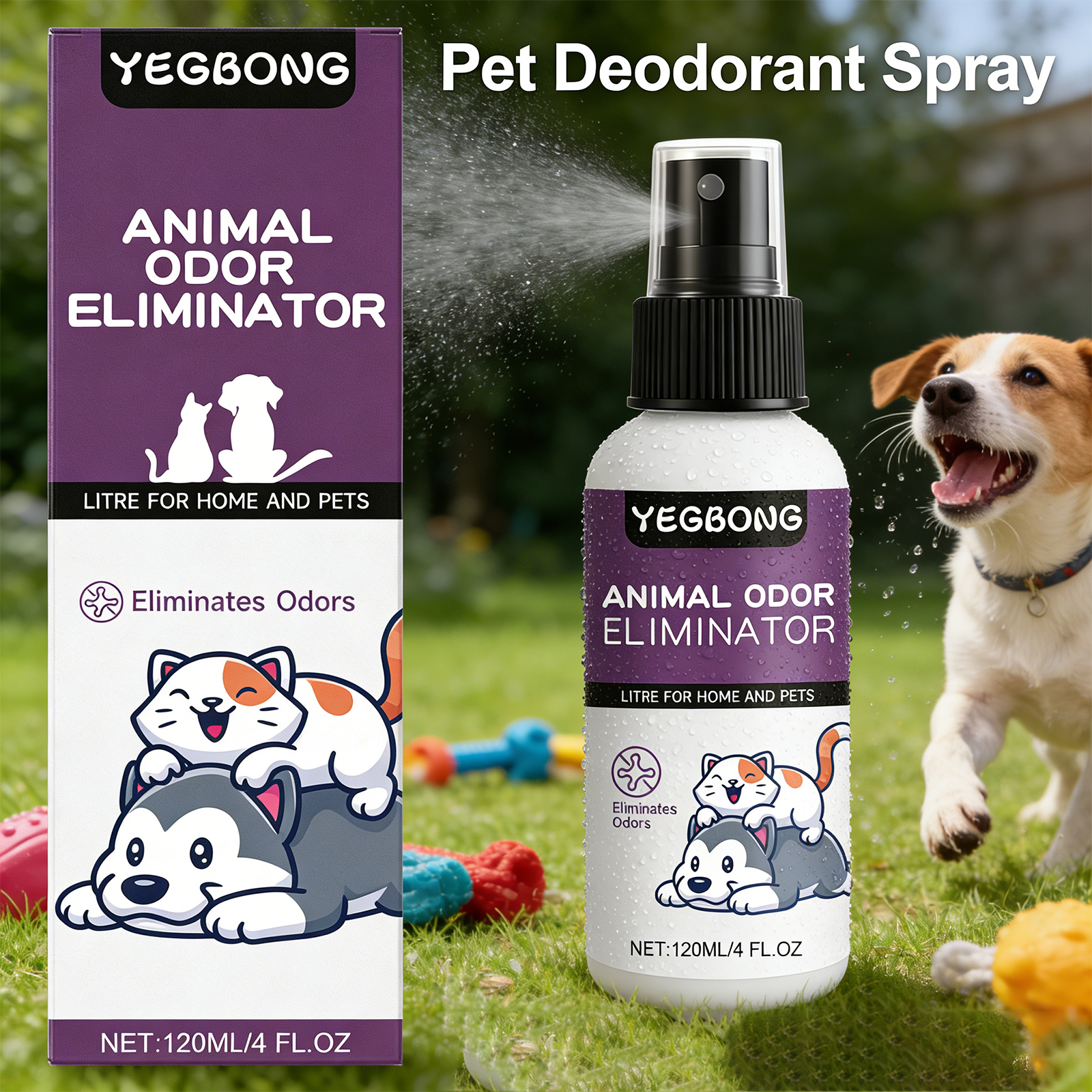 Pet Deodorant Spray Cat Litter - Scent Eliminator Spray のレビューと価格