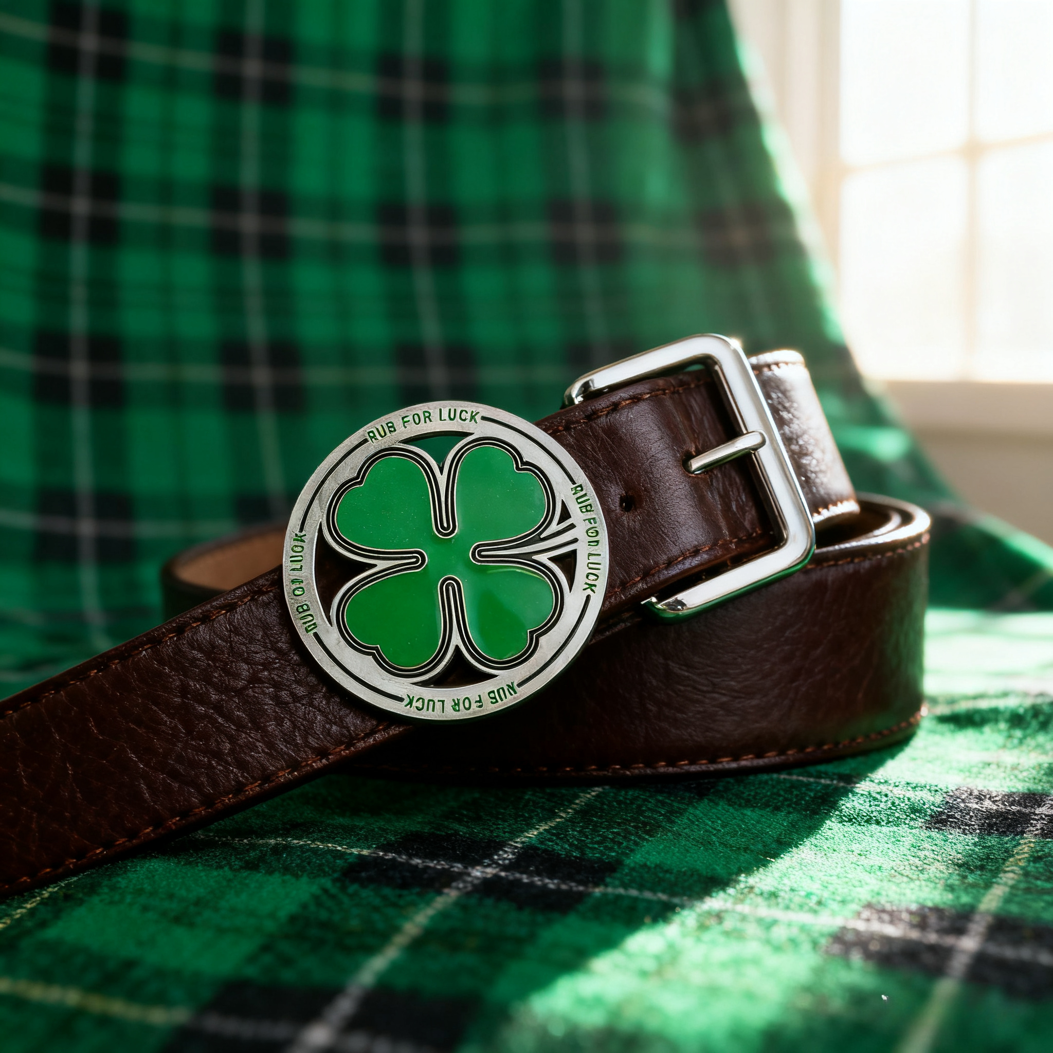 Four Leaf Clover Belt Buckle R - Outdoor Hunting Outfit のレビューと価格