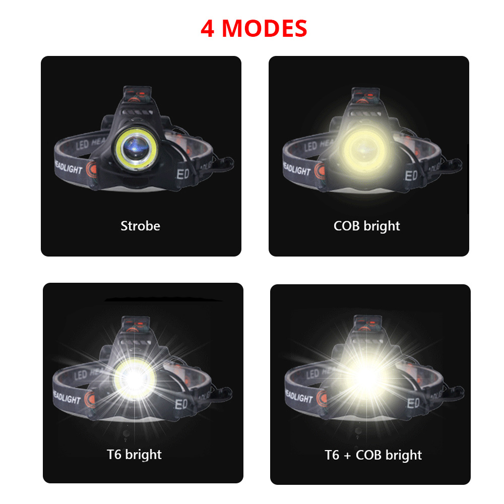 T6 Cob Torch Flashlight Head L - Hunting Outdoor Jobs のレビューと価格